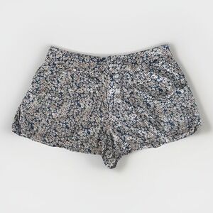 Inked Faded Shorts Large Loose Blue Ditsy Floral Lightweight Flowy Boho Cottage